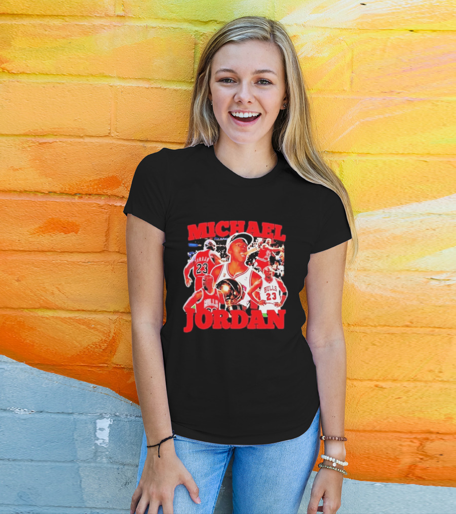 Michael Jordan Chicago Bulls 23 Basketball Legend NBA Champion T-Shirt