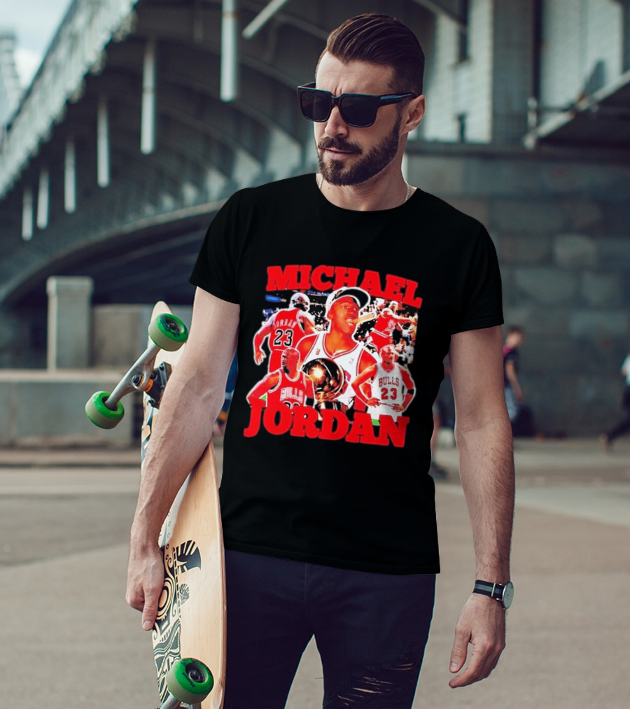 Michael Jordan Chicago Bulls 23 Basketball Legend NBA Champion T-Shirt