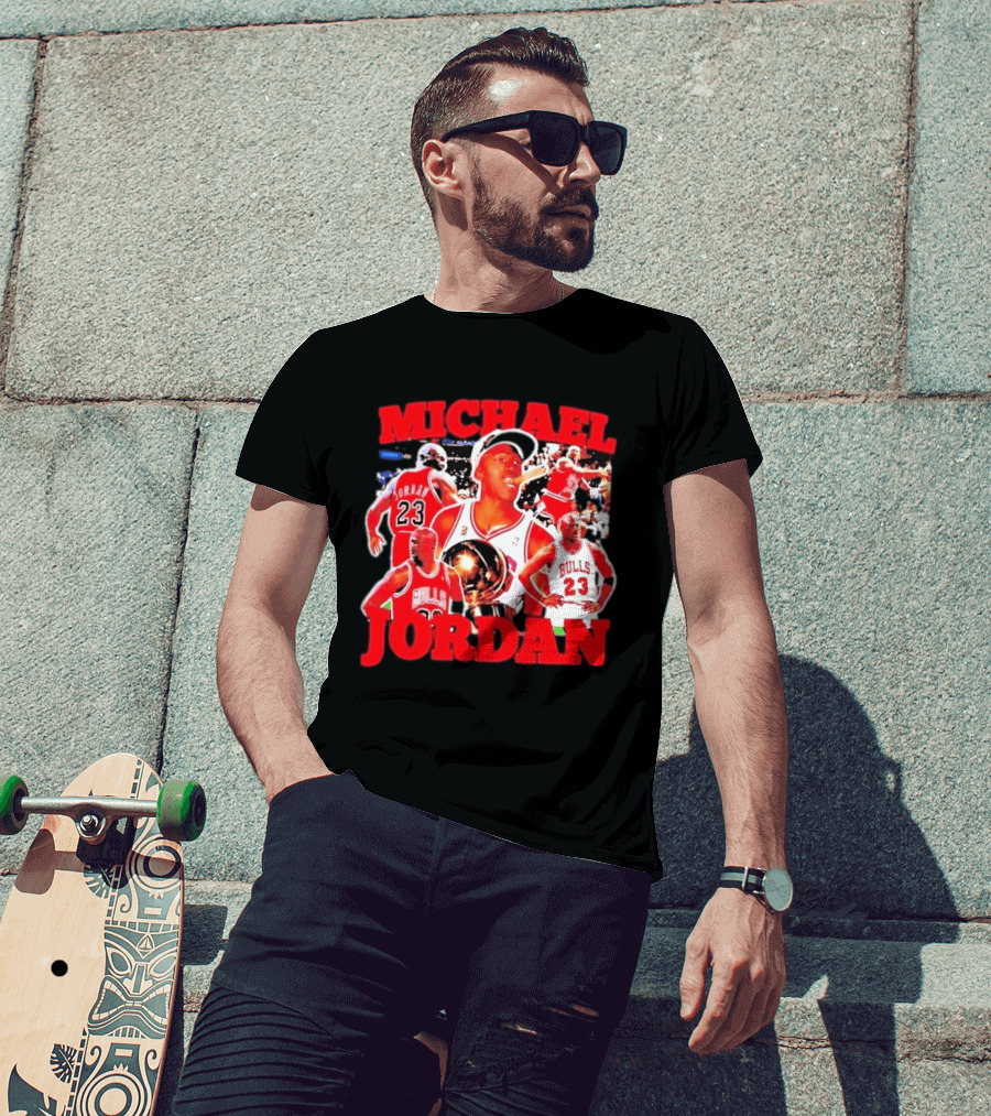 Michael Jordan Chicago Bulls 23 Basketball Legend NBA Champion T-Shirt