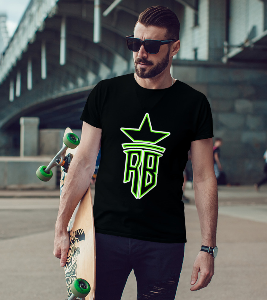 Roland Banks RB Star Logo Neon Green T-Shirt