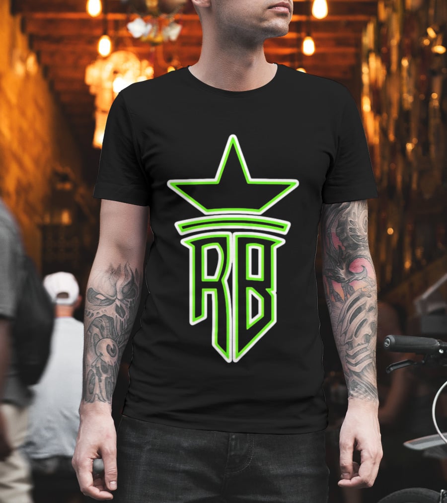 Roland Banks RB Star Logo Neon Green T-Shirt