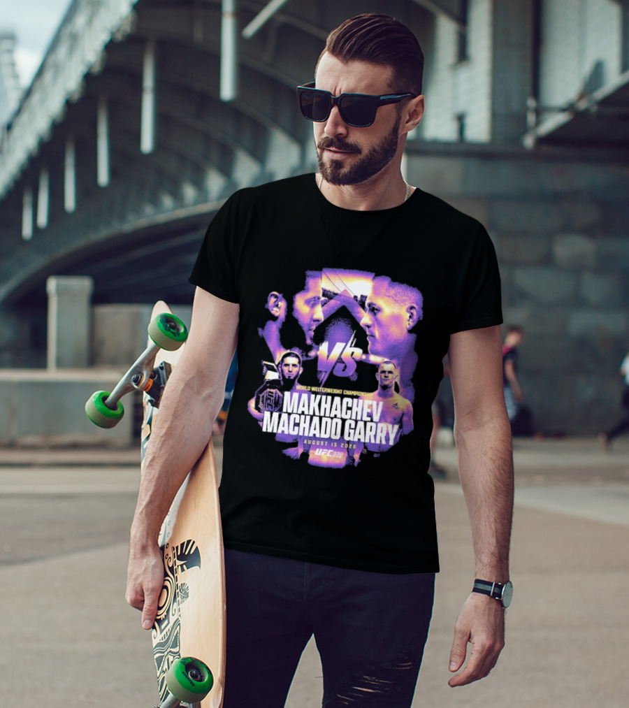 UFC 330 World Welterweight Championship Makhachev Vs Machado Garry August 15 2026 T-Shirt