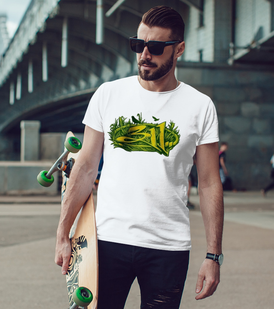 311 Band 2026 Summer Tour Green Nature T-Shirt
