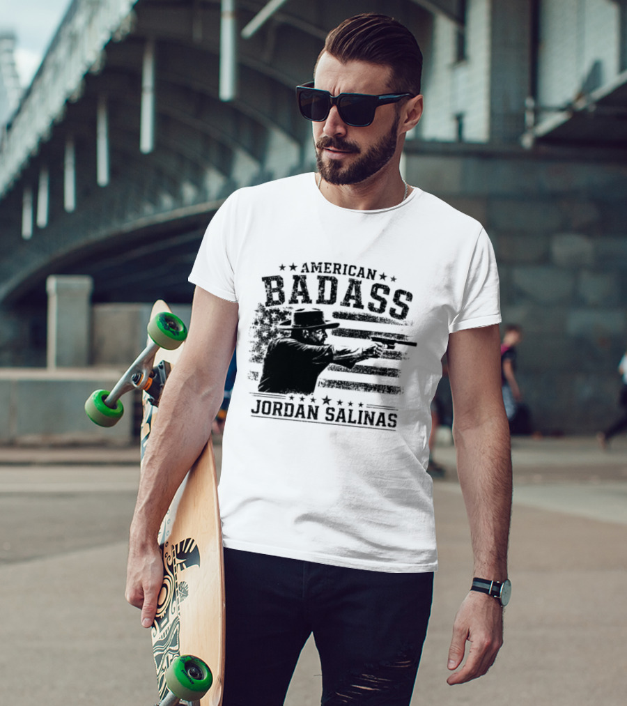 American Badass Jordan Salinas True Patriot USA Flag T-Shirt