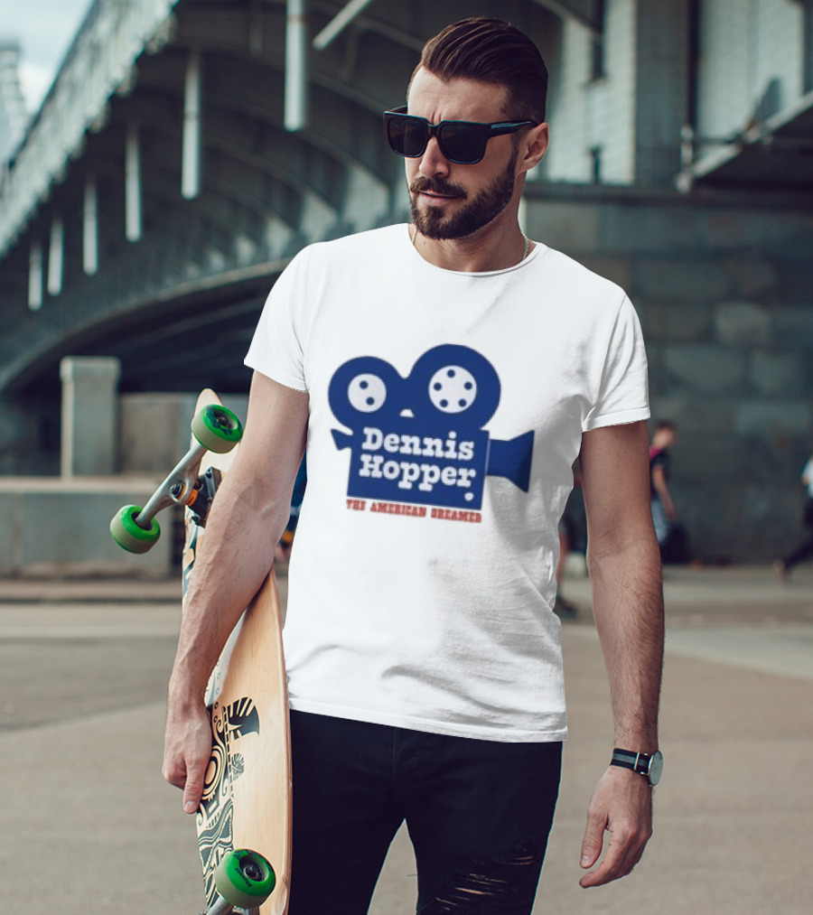 Dennis Hopper The American Dreamer Movie Camera T-Shirt