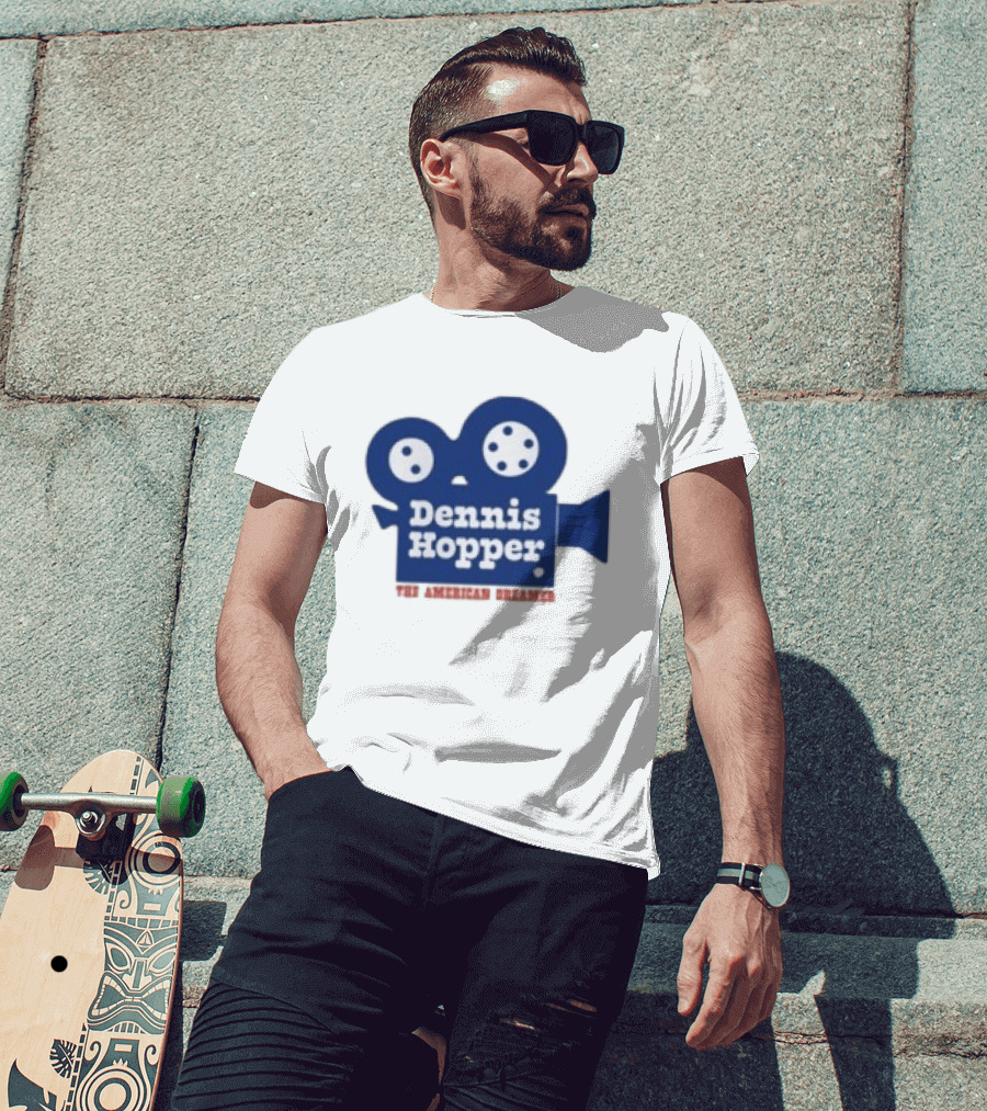 Dennis Hopper The American Dreamer Movie Camera T-Shirt