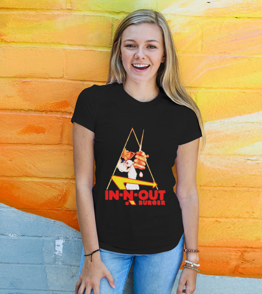 A Work Orange In N Out Burger Logo Mashup T-Shirt