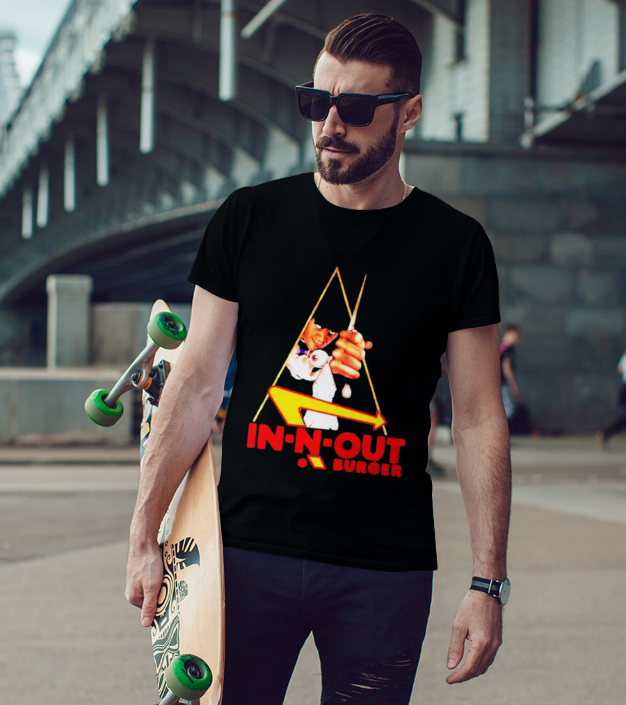 A Work Orange In N Out Burger Logo Mashup T-Shirt