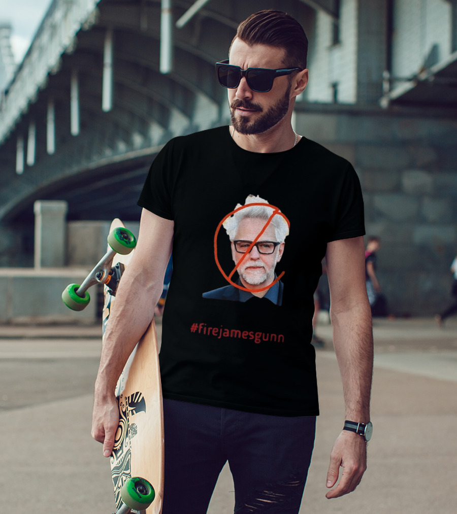 Firejamesgunn Protest James Gunn Director Criticism Controversy T-Shirt