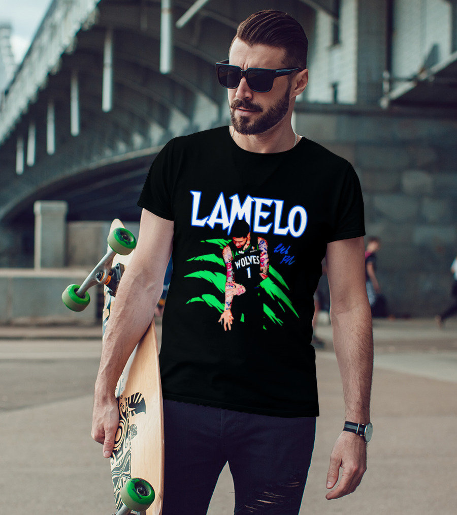 LaMelo Ball Wolves Number 1 Signature T-Shirt
