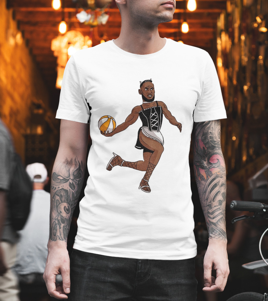 LeBron James Maid Outfit Basketball Crossover WNBA Fantasy T-Shirt
