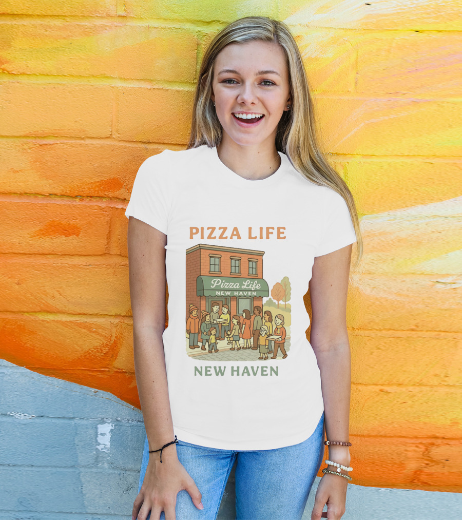 Pizza Life New Haven Family Gathering At Pizzeria T-Shirt
