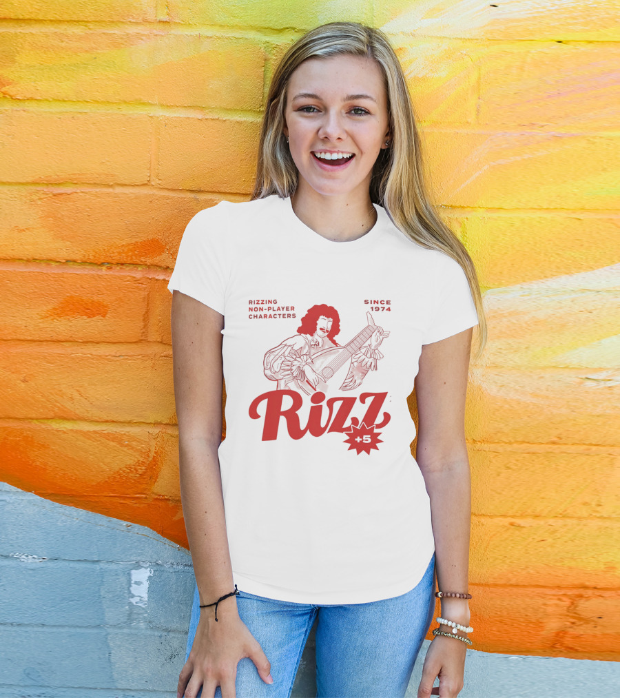 Rizzing Non Player Characters Since 1974 Rizz +5 Bard T-Shirt