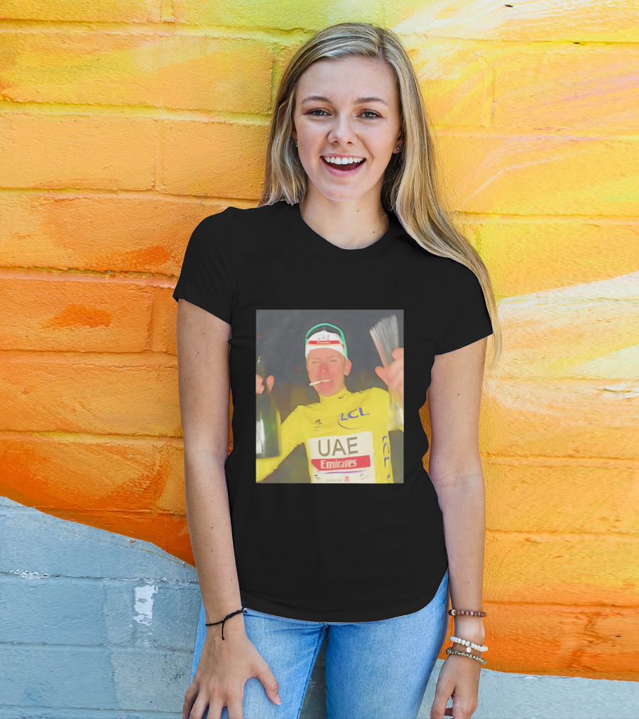 UAE Emirates LCL Tour De France Winner Celebrating T-Shirt