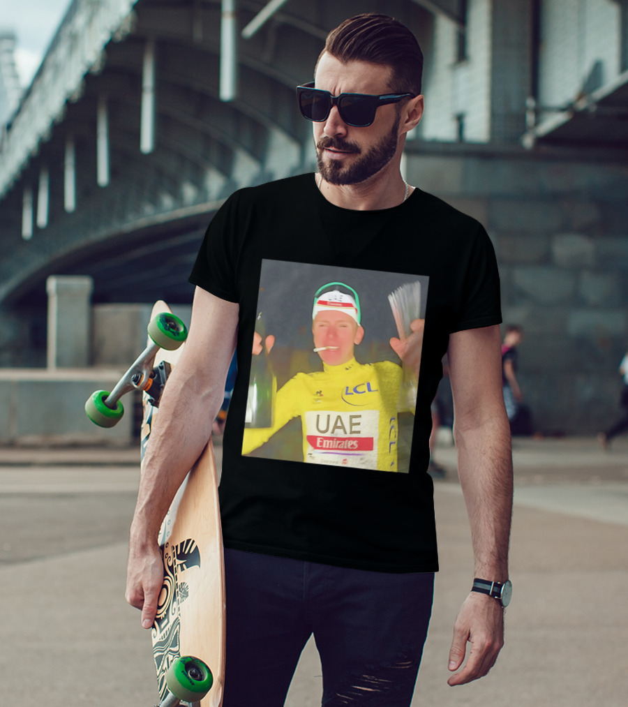 UAE Emirates LCL Tour De France Winner Celebrating T-Shirt