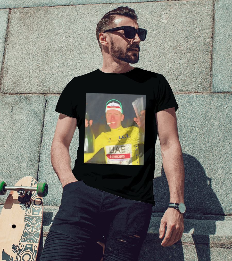 UAE Emirates LCL Tour De France Winner Celebrating T-Shirt