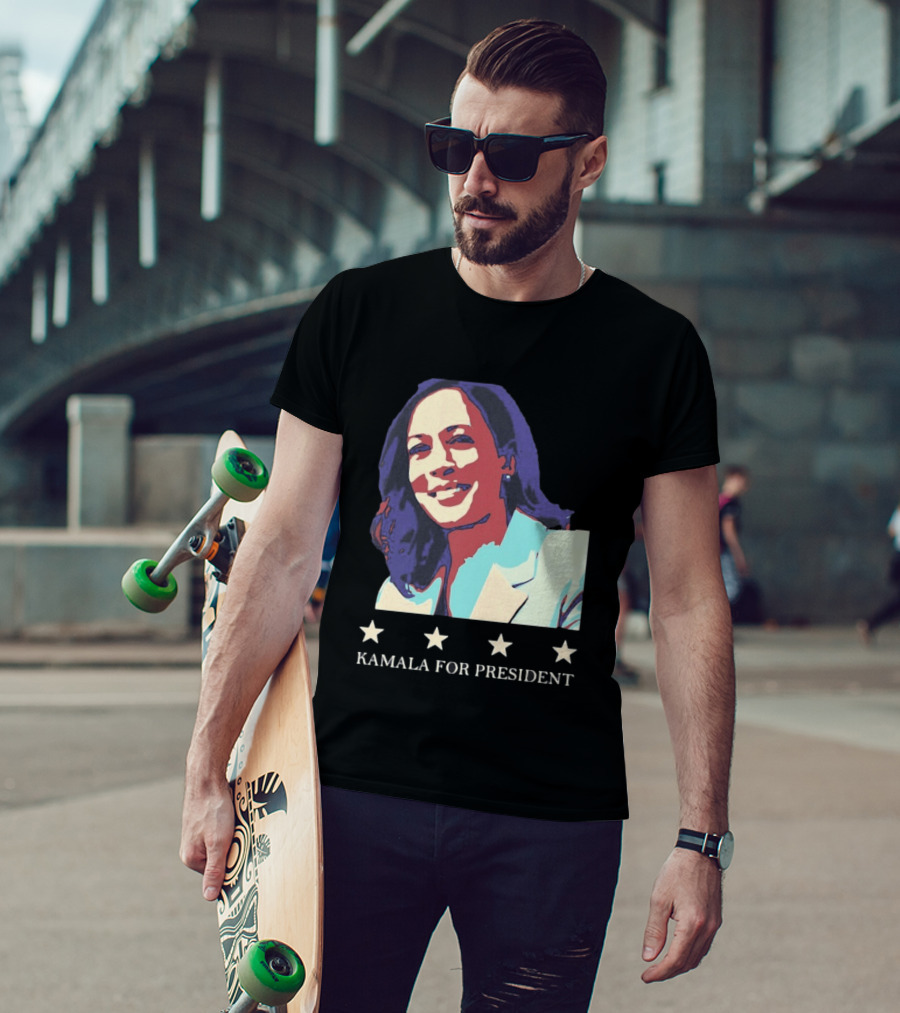 Kamala For President Pop Political Four Star T-Shirt
