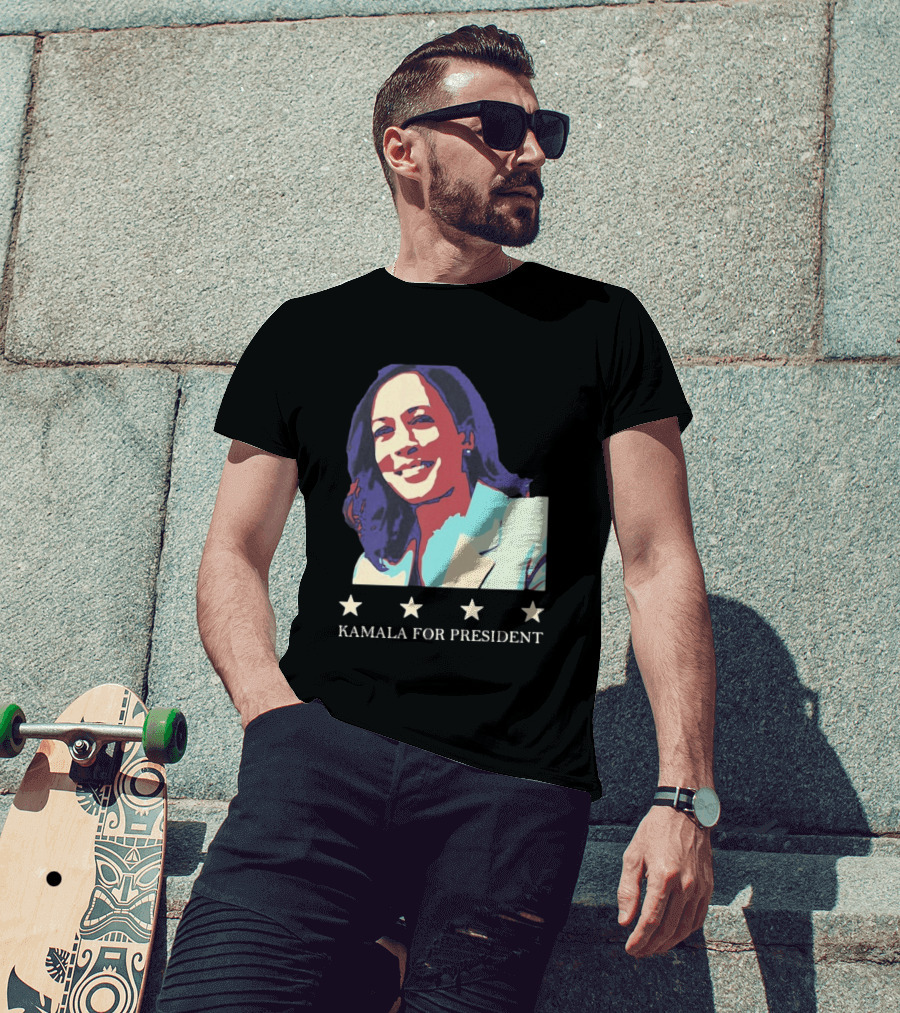 Kamala For President Pop Political Four Star T-Shirt