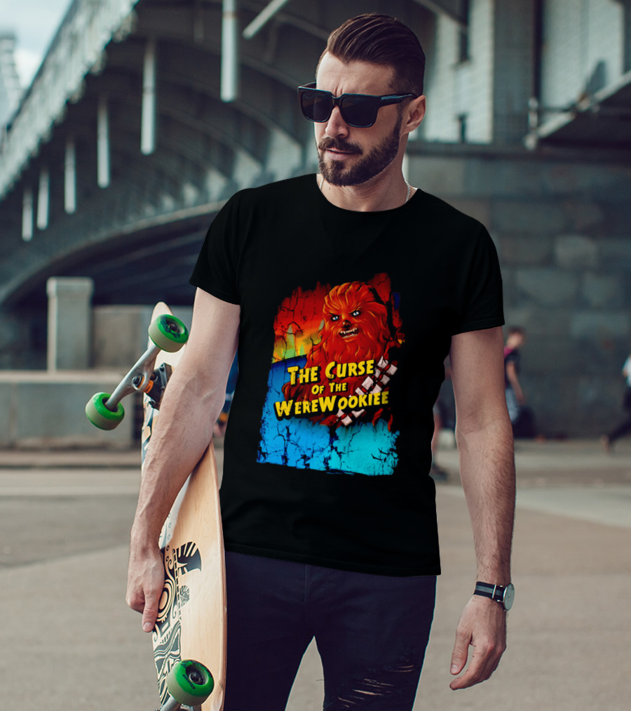 The Curse Of The WereWookiee Retro Horror Monster Mashup T-Shirt