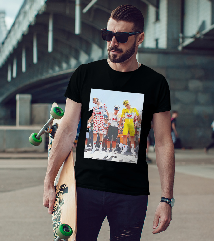 UAE Team Emirates XRG Sponsors Tour De France Cycling Jerseys T-Shirt