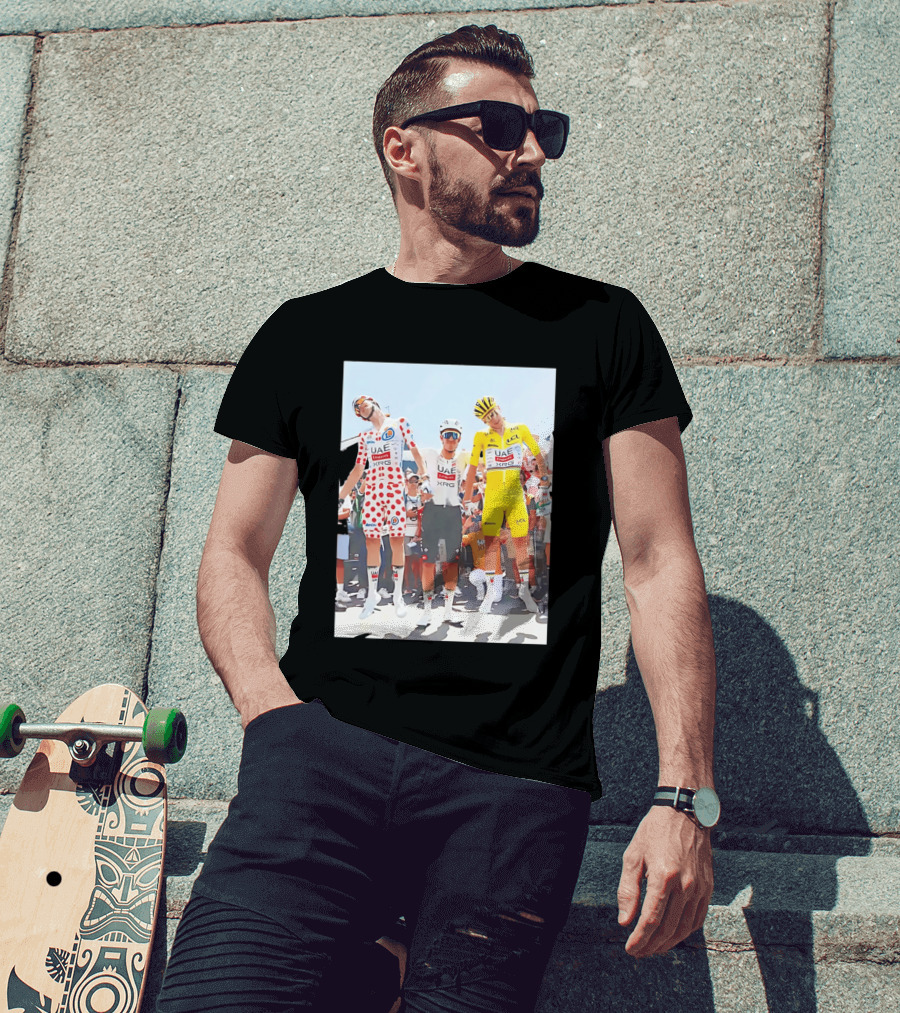 UAE Team Emirates XRG Sponsors Tour De France Cycling Jerseys T-Shirt