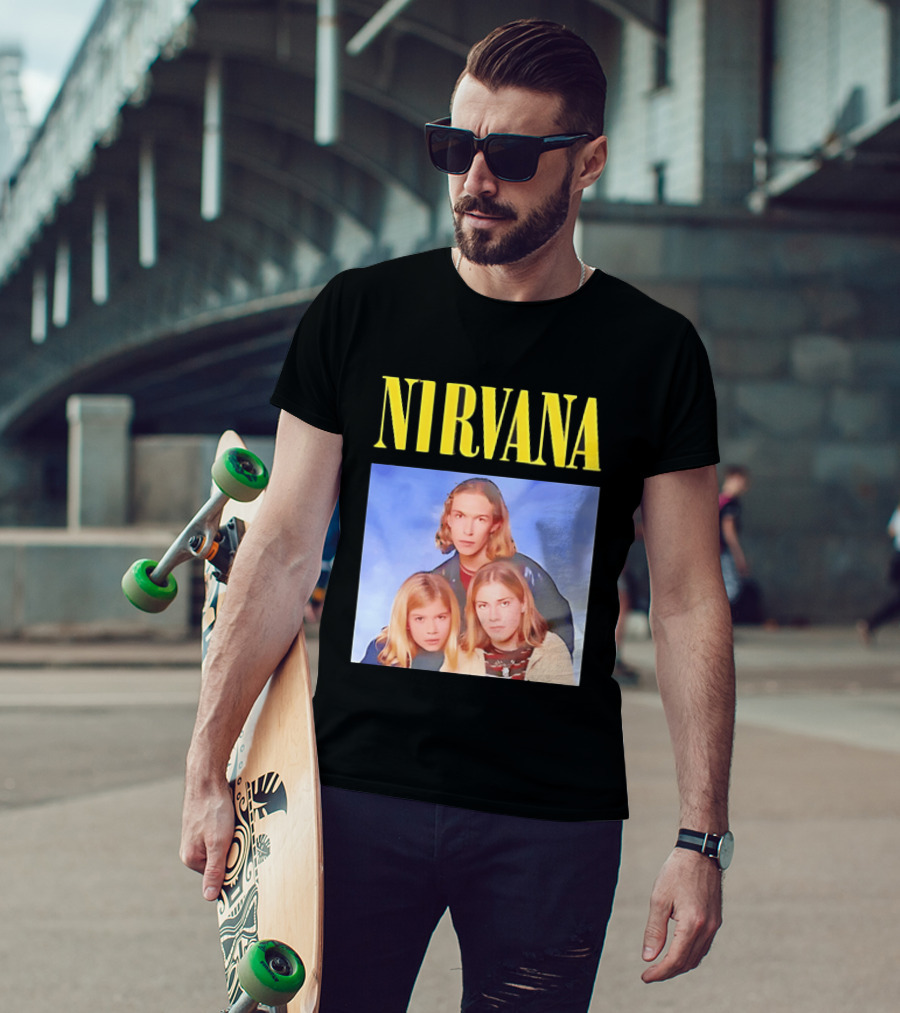 Nirvana Hanson Trio Blue Cloud Bootleg T-Shirt