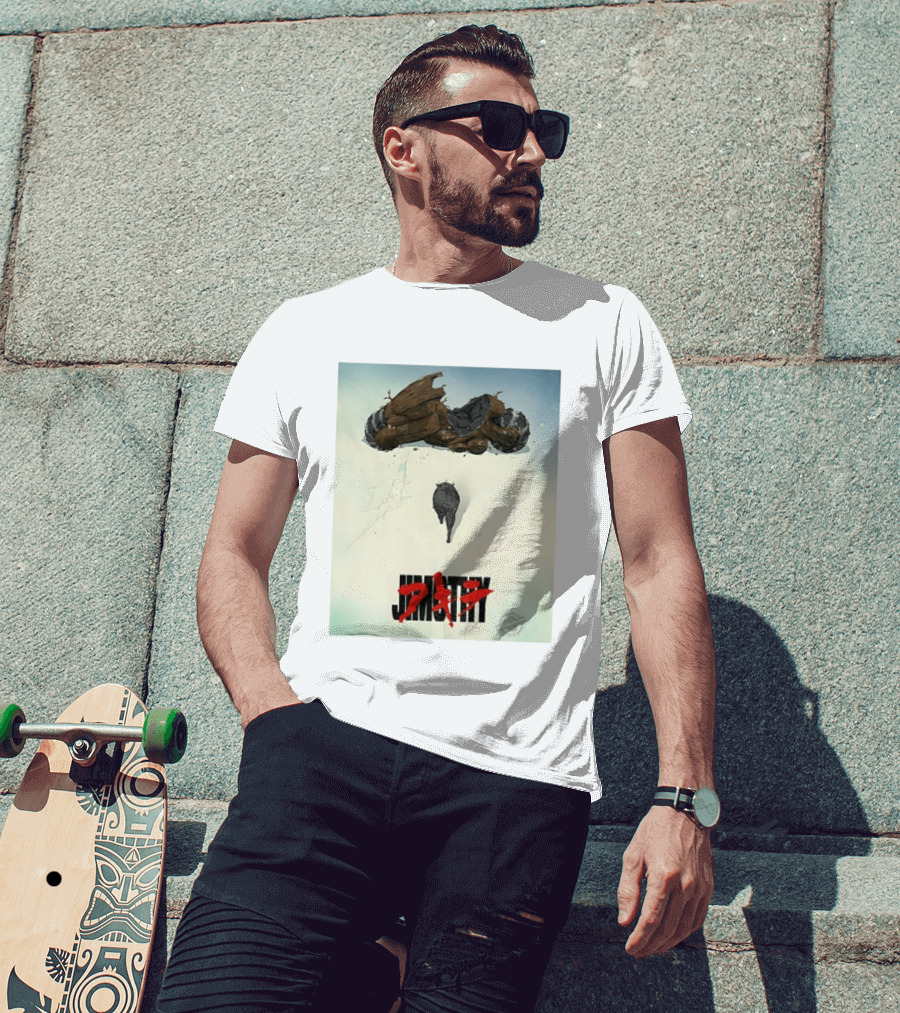 Jimothy Akira Kaneda Bike Homage Neo Tokyo Anime T-Shirt
