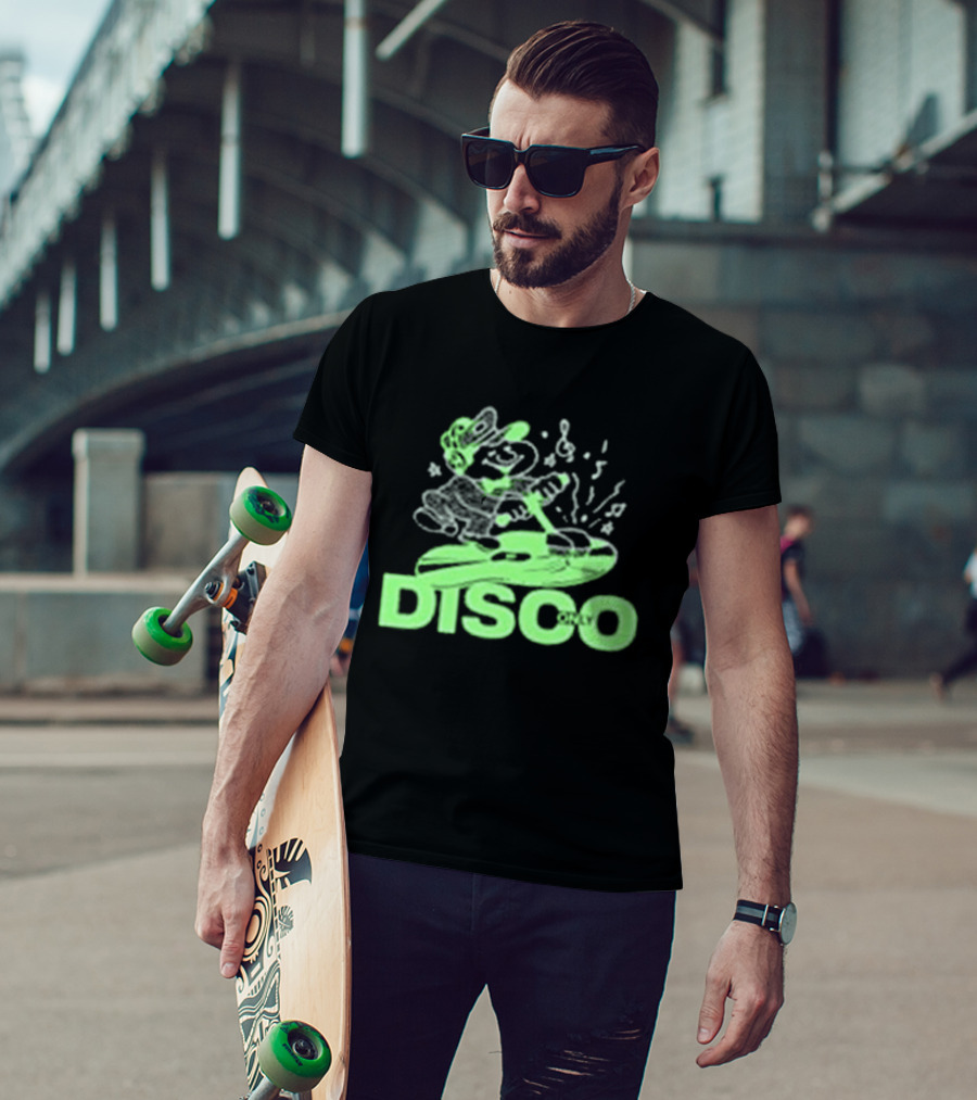 Disco Only Groove Maintenance Retro Character Dance Vibes T-Shirt