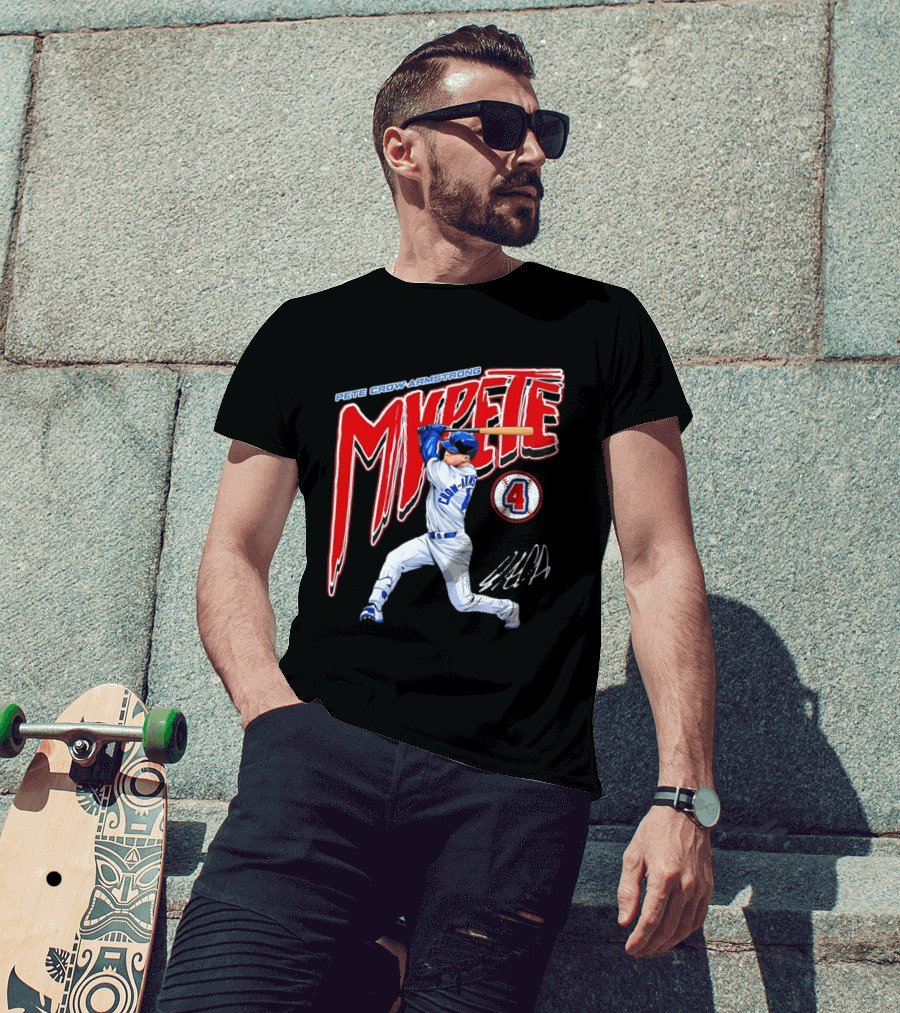 Pete Crow Armstrong MVPete Chicago Cubs Baseball Number 4 T-Shirt