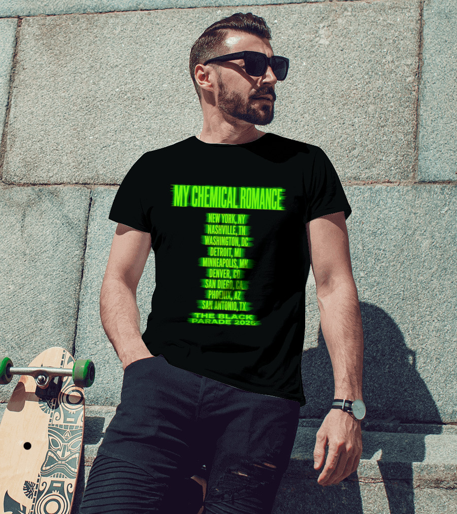 My Chemical Romance The Black Parade 2026 Nashville TN Tour Dates T-Shirt