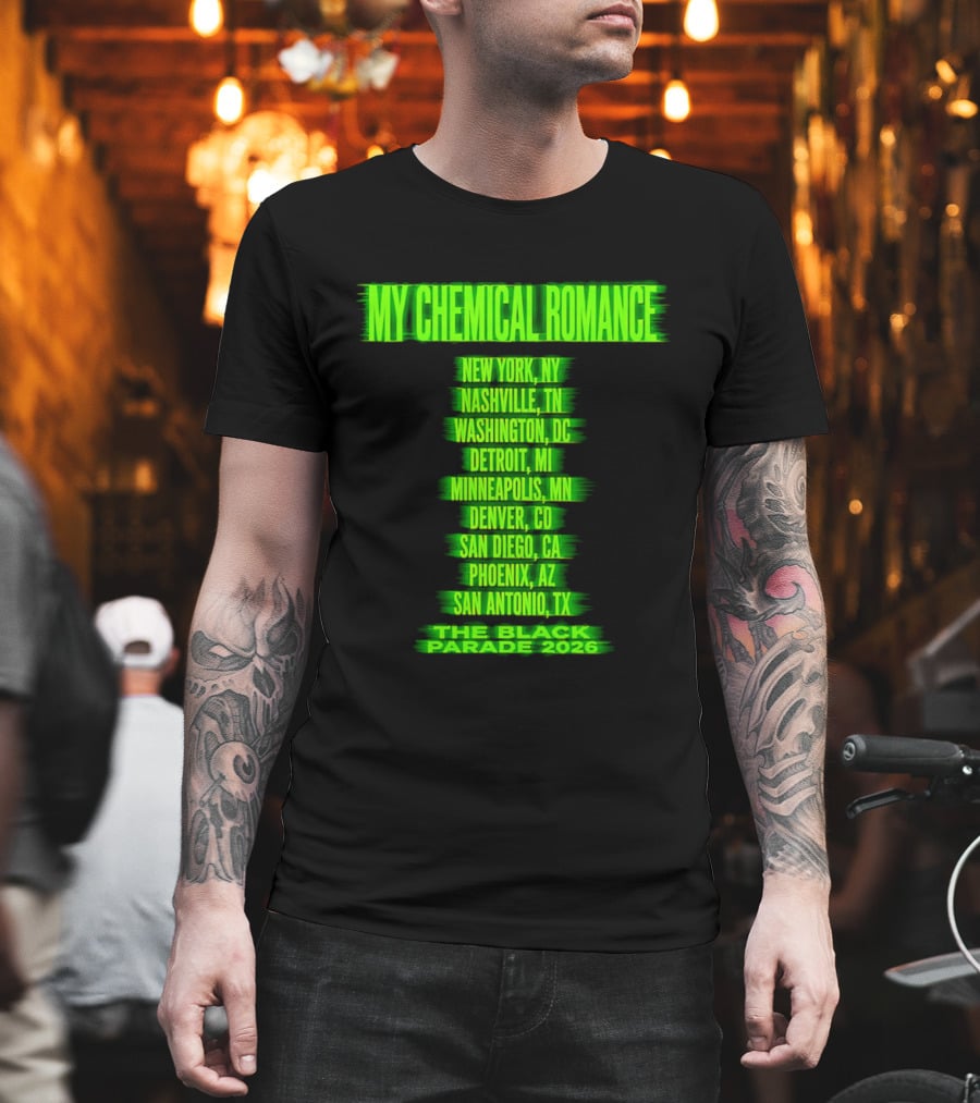 My Chemical Romance The Black Parade 2026 Nashville TN Tour Dates T-Shirt
