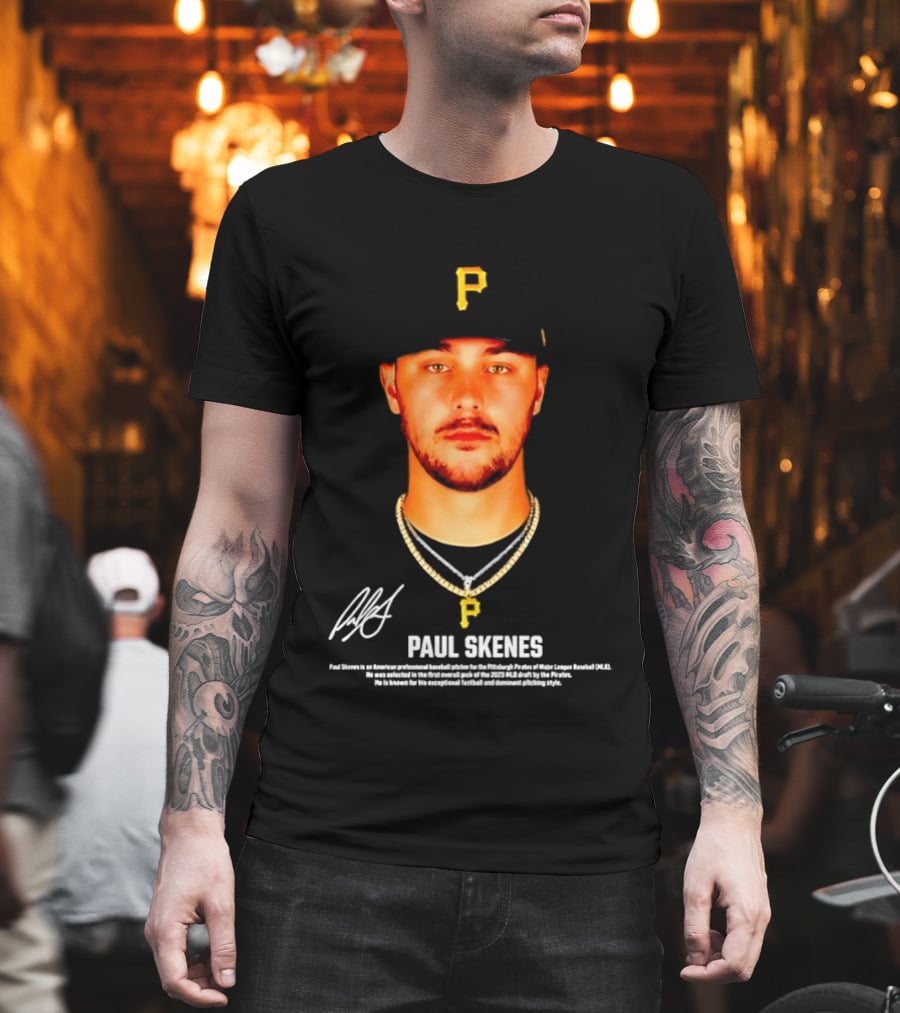 Paul Skenes Pittsburgh Pirates American Professional Baseball Player T-Shirt