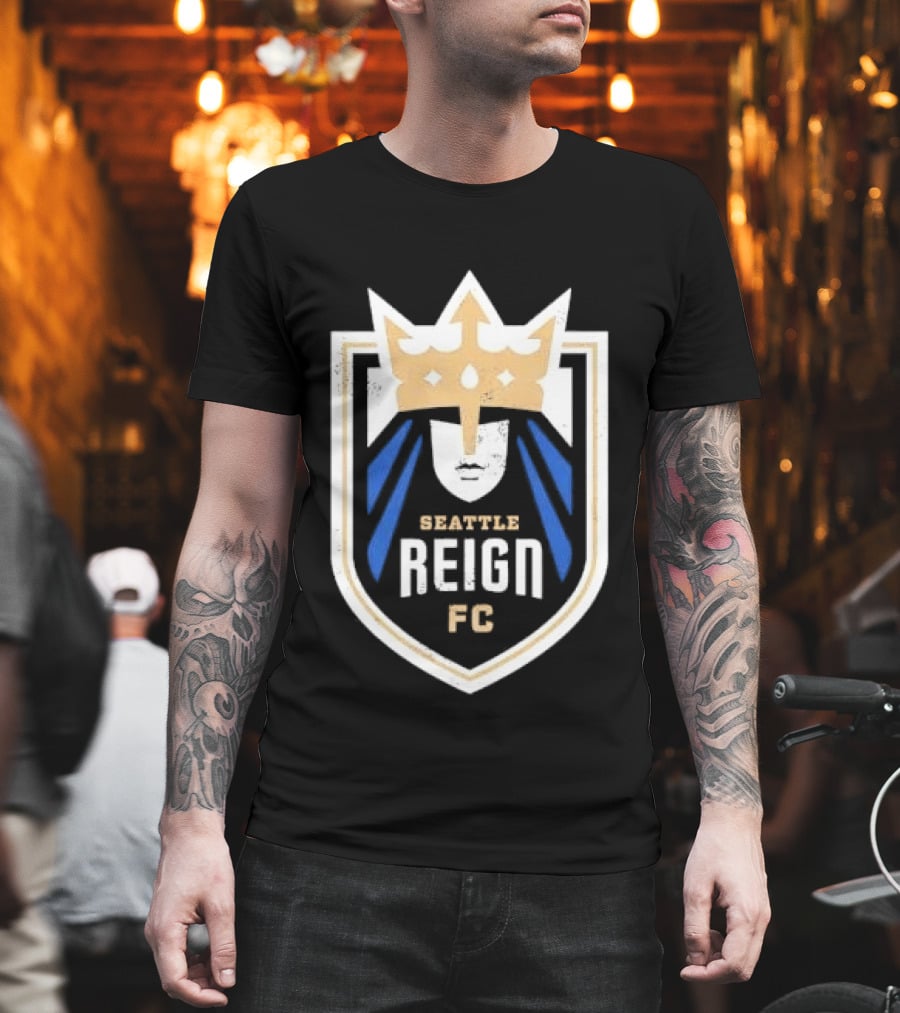 Seattle Reign FC Distressed Crown Crest T-Shirt