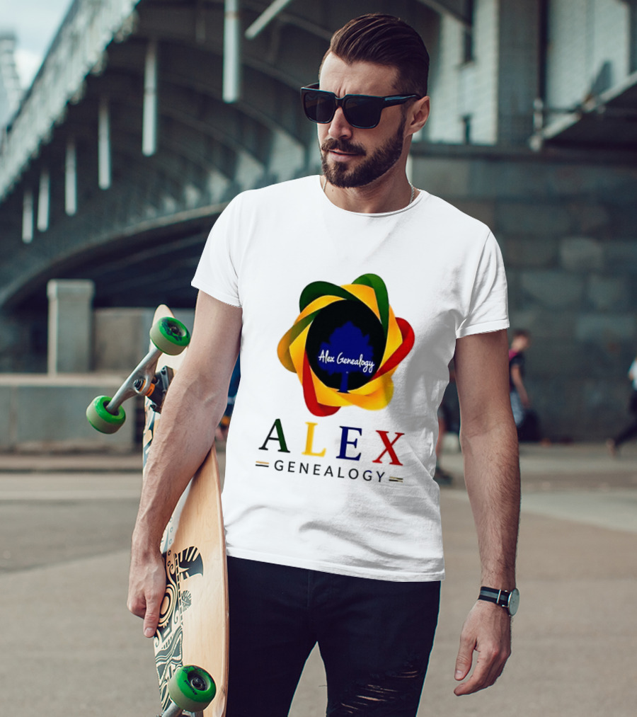 Alex Genealogy Trust Census Records More Than People Colorful Tree T-Shirt