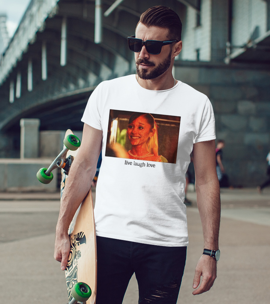 Ariana Grande Horror Movie Blood Scene Live Laugh Love T-Shirt