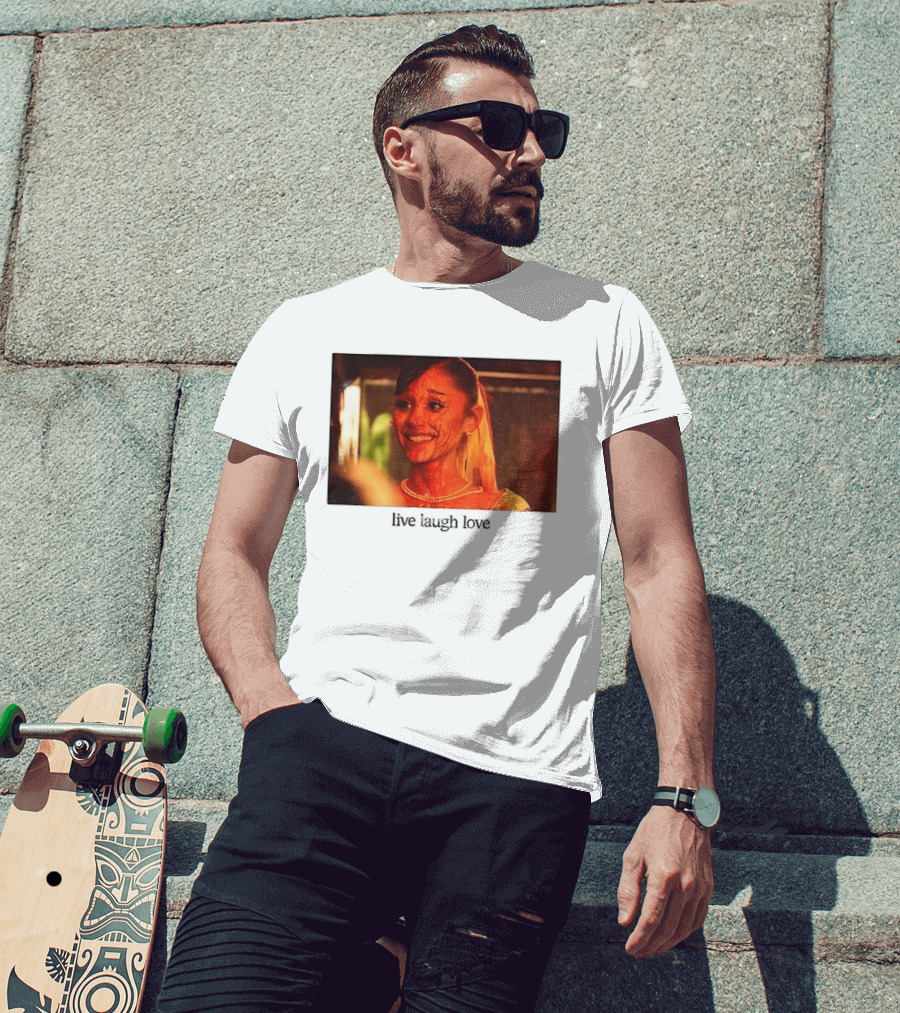Ariana Grande Horror Movie Blood Scene Live Laugh Love T-Shirt