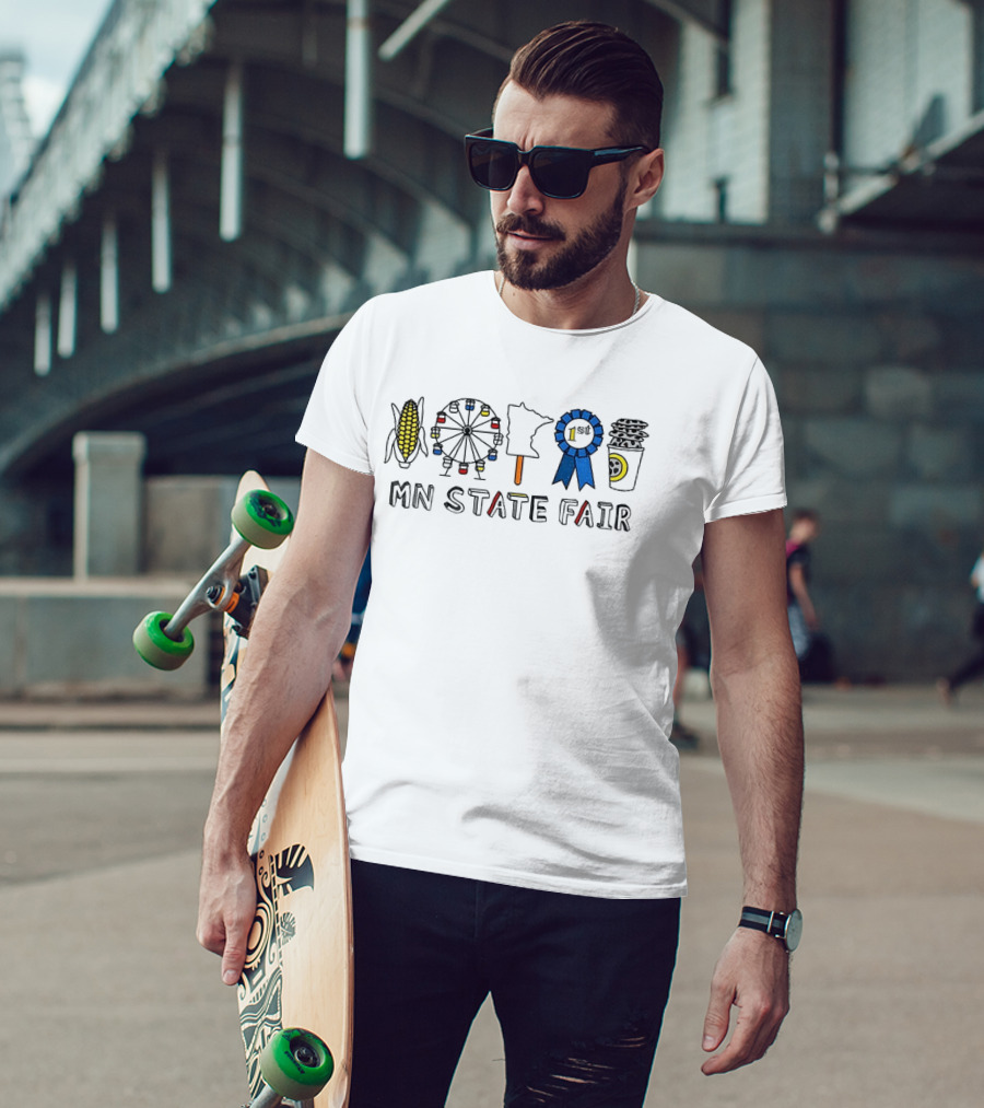 MN State Fair Corn Ferris Wheel Minnesota Ribbon Coffee 1st T-Shirt