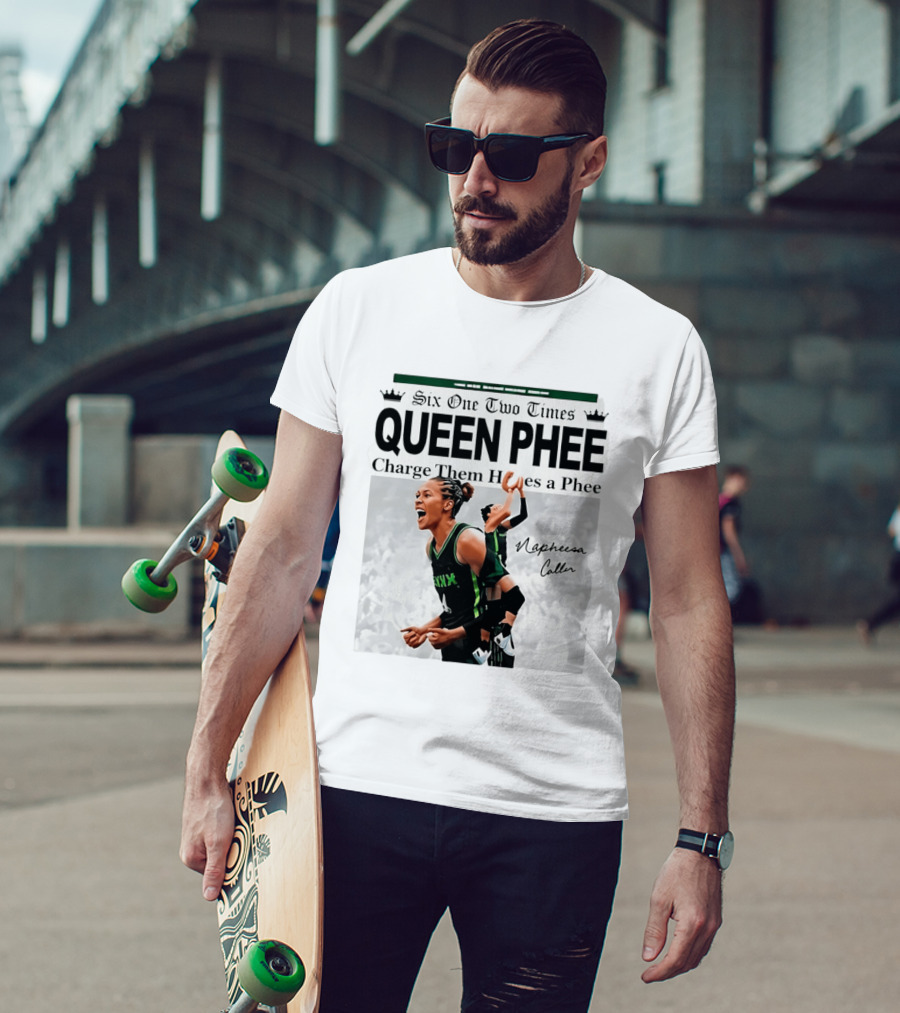 Six One Two Times Queen Phee Charge Them Hoops Napheesa Collier Lynx T-Shirt