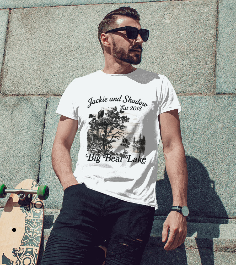 Jackie And Shadow Bald Eagle Nesting Pair Established 2018 Big Bear Lake T-Shirt
