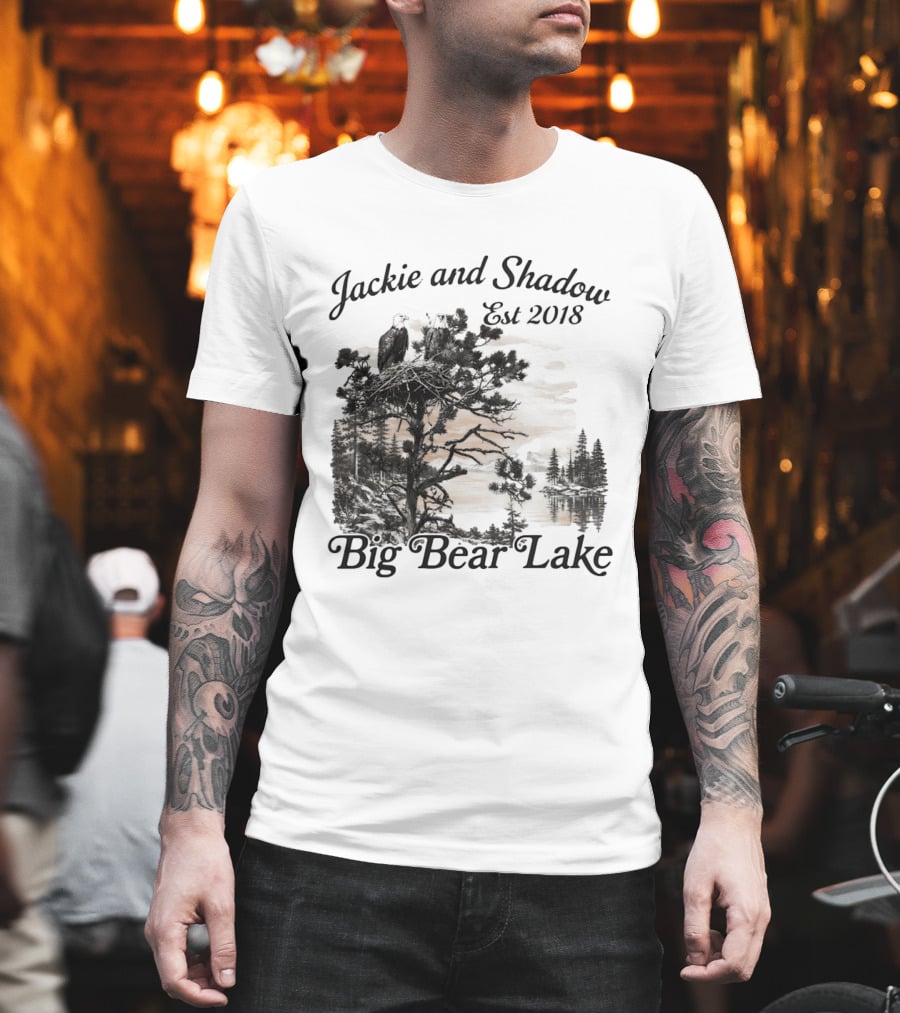 Jackie And Shadow Bald Eagle Nesting Pair Established 2018 Big Bear Lake T-Shirt