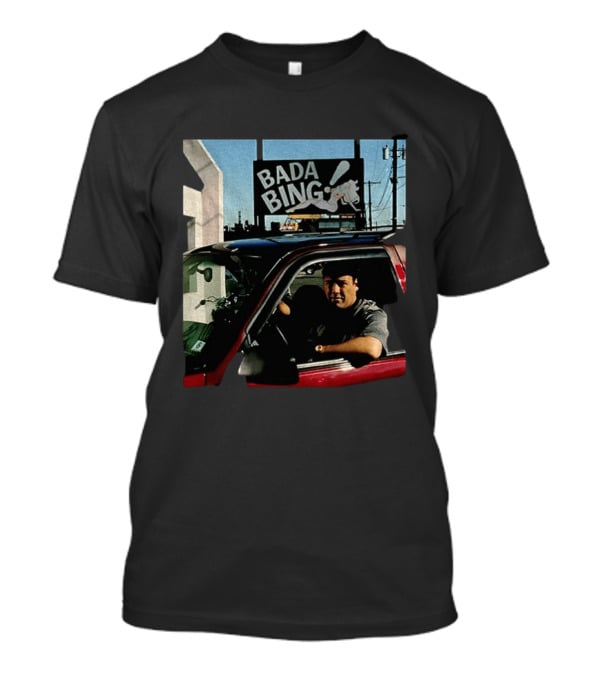 Bada Bing Tony Soprano Vintage Car Scene Sopranos Iconic TV Series T-Shirt