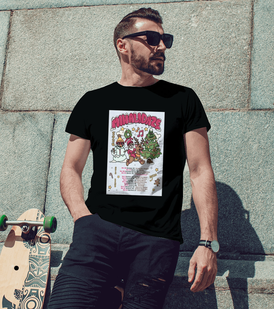 MIHALIDAZE 2026 Tour Solo Band Dates T-Shirt