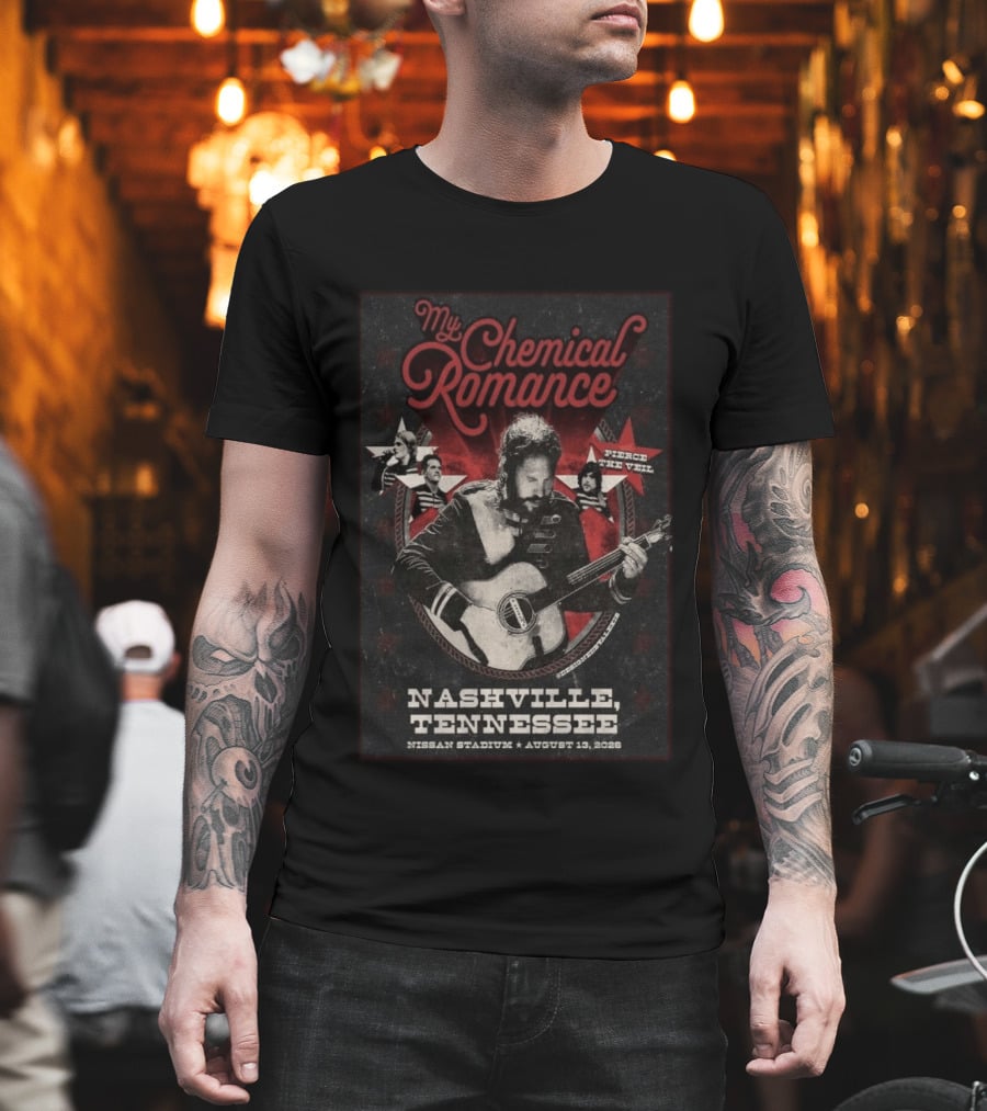 My Chemical Romance Nissan Stadium August 13 2026 Nashville Tennessee Pierce The Veil T-Shirt