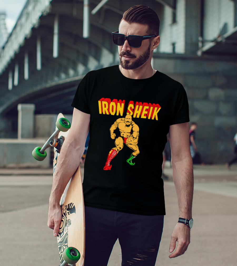 Iron Sheik Wrestling Legend Iconic Wrestler T-Shirt