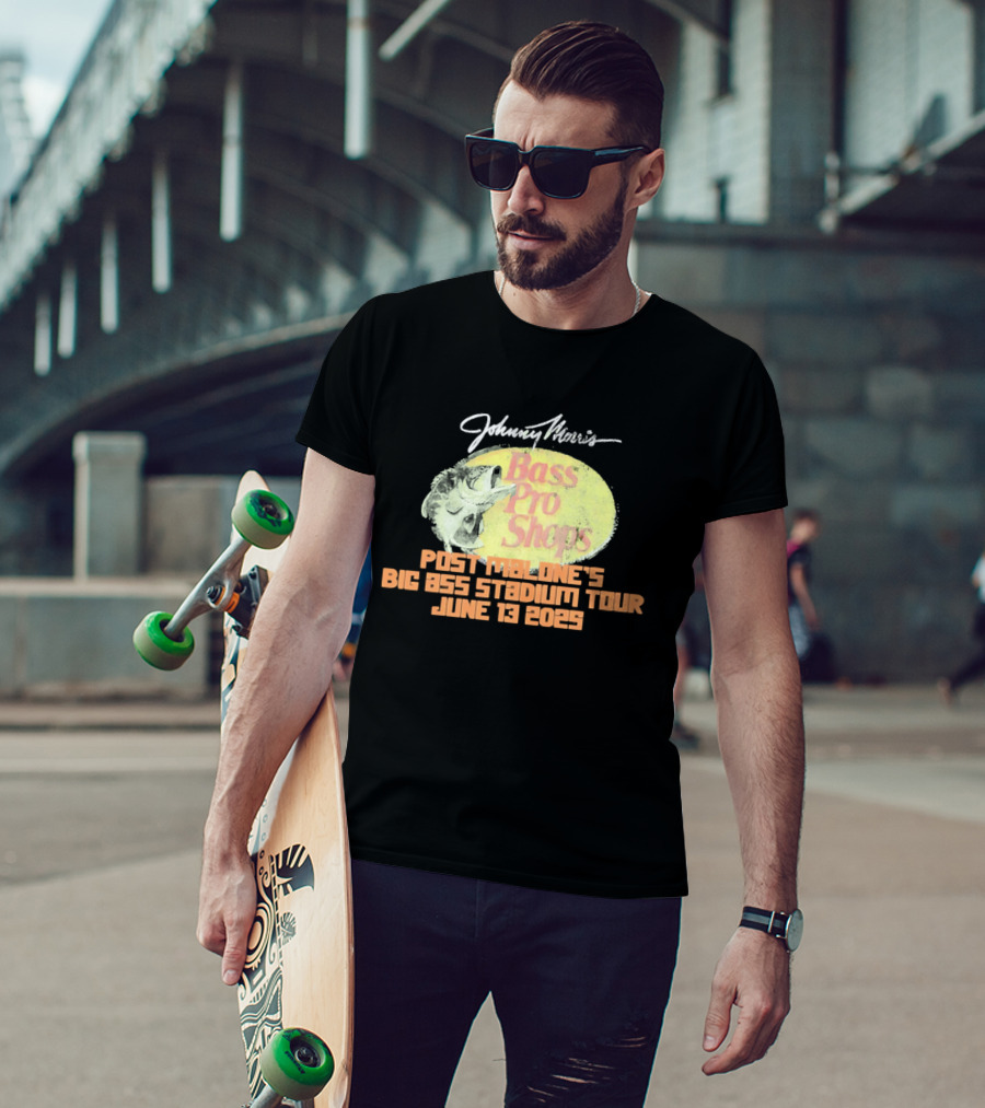 Johnny Morris Bass Pro Shops Post Malone's Big Ass Stadium Tour June 13 2025 T-Shirt