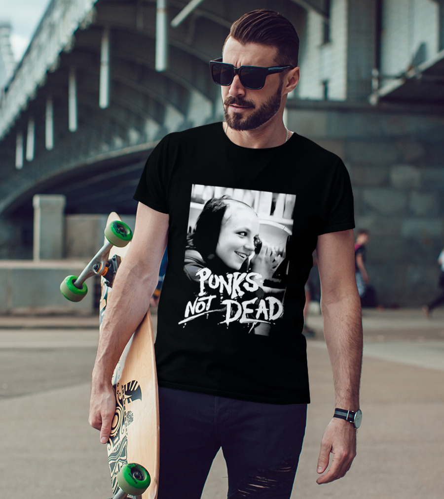 Punks Not Dead Britney Spears Iconic Shaved Look T-Shirt