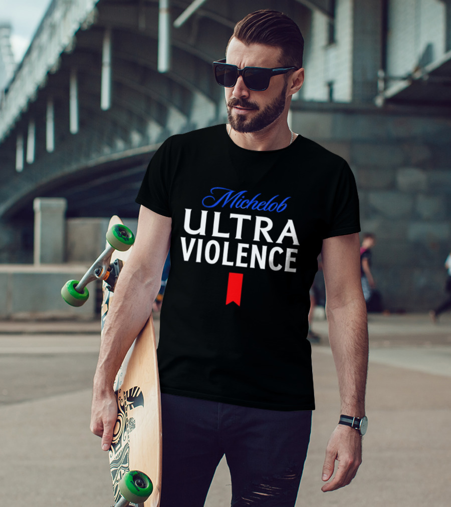 Michelob Ultra Violence Red Ribbon T-Shirt