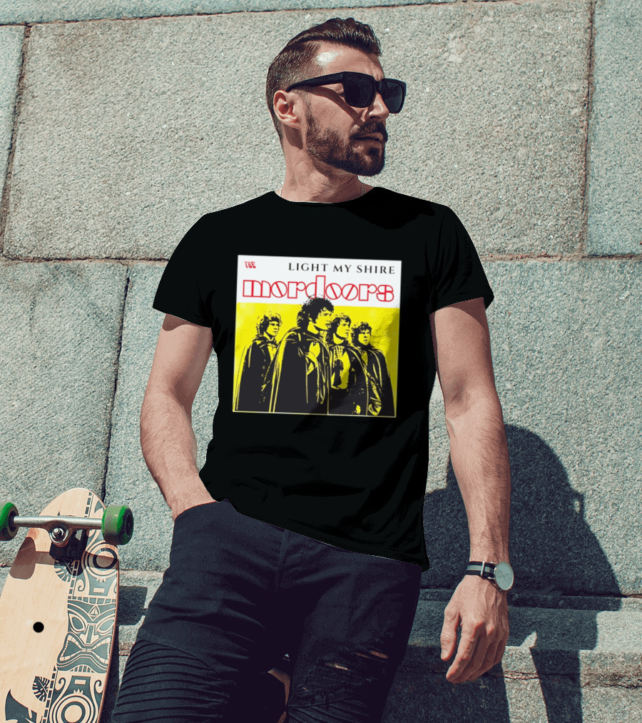 The Light My Shire Mordoors Four Hobbits Cloaks Yellow T-Shirt