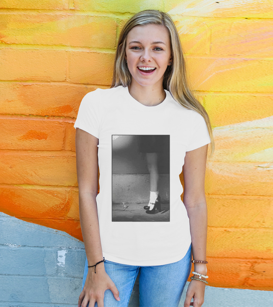 Ariana Grande Petal In The Pavement Vintage Aesthetic Monochrome T-Shirt
