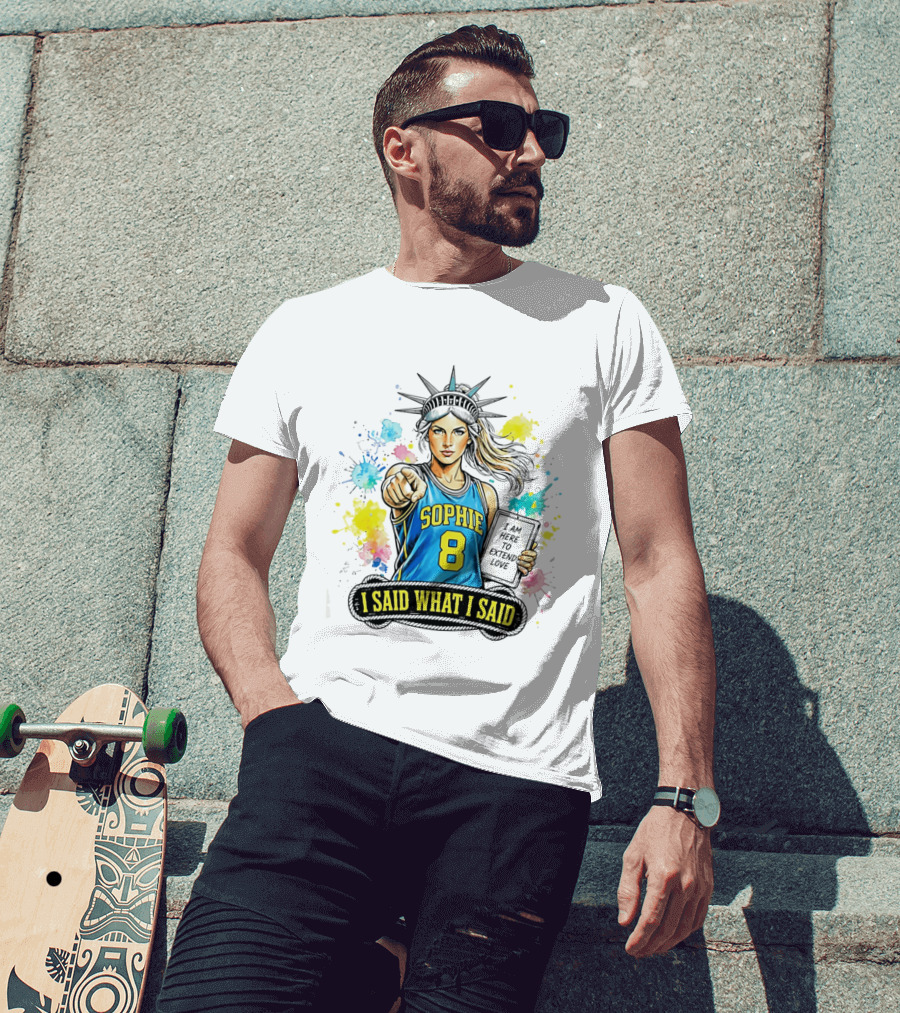 Sophie Cunningham Liberty Number 8 Jersey I Said What I Said Extend Love T-Shirt